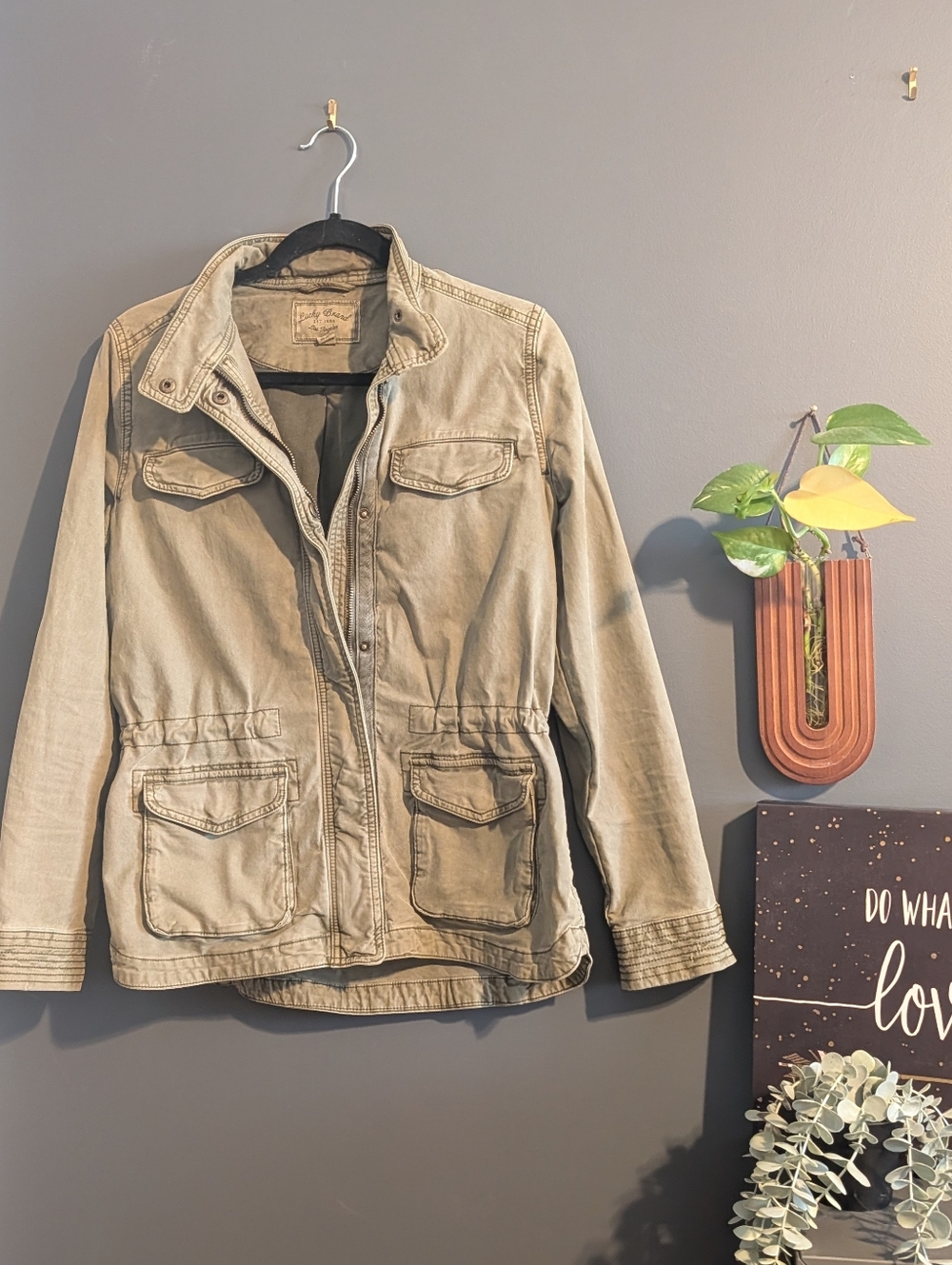 Lucky Brand - Women's Utility Jacket - Olive Green - Size S